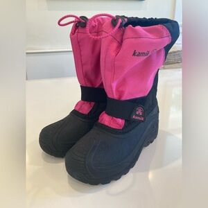 Kamik Pink Snow Boots, Size 3